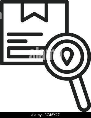 Symbol „Reihenfolge verfolgen“. Geeignet für mobile Apps, Web-Apps und Printmedien. Stock Vektor
