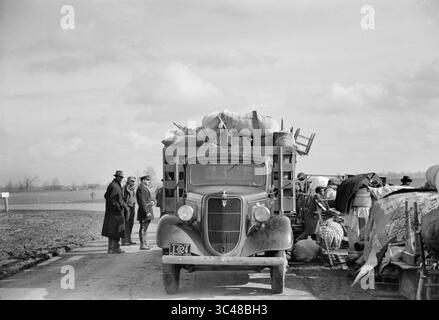 5. April 2018 – New Madrid County, Missouri, USA – Beamte der State Highway verlegten Freibeuter von der Straße in das Gebiet zwischen Levee und Mississippi River, New Madrid County, Missouri, USA, Arthur Rothstein für die Farm Security Administration, Januar 1939 (Credit Image: © Circa Images/Glasshouse Via ZUMA Wire) Stockfoto