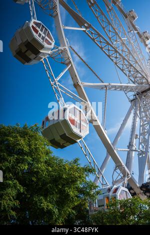 Riesenrad von Port Vell, Barcelona, Spanien Stockfoto