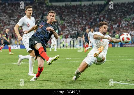 11. Juli 2018, Luschniki-Stadion, Moskau, Russland; FIFA Fussball-Weltmeisterschaft, Halbfinale, Kroatien gegen England; im Luschniki-Stadion während des Halbfinales zwischen England und Kroatien während der Weltmeisterschaft 2018. Ulrik Pedersen/CSM(Kreditbild: &Copy; Ulrik Pedersen/CSM via ZUMA Wire) Stockfoto
