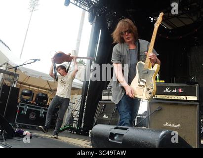 12. Juli 2018 – Florida, USA – Soul Asylum tritt am 11. Juli 2018 im Al lang Stadium in St. Petersburg auf. (Jay Cridlin | Times) (Foto: © Jay Cridlin/Tampa Bay Times via ZUMA Wire) Stockfoto
