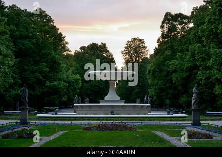 Brunnen im sächsischen Garten, Warschau, Woiwodschaft Masowien, Polen, Europa Stockfoto