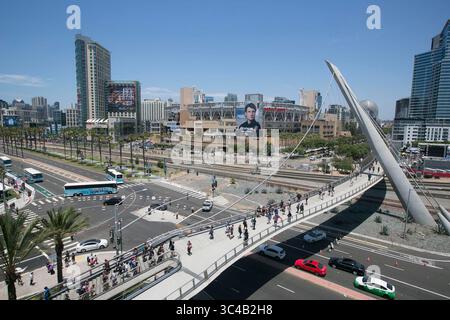 10. Juli 2018 – San Diego, CA, USA – SAN DIEGO, CA. – 19. Juli 2018,- Downtown San Diego ist für die Comic-Con 2018 in San Diego, CA. PHOTO/JOHN GIBBINS Mitarbeiter Fotograf, San Diego Union-Tribune, verkleidet. â 2018 (Kreditbild: © John Gibbins/San Diego Union-Tribune Via ZUMA Wire) Stockfoto