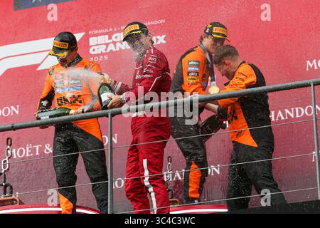Spa - Francorchamps, Belgien. Juli 2025. , Während des Formel 1 Moet & Chandon Grand Prix von Belgien am 25. Juli 2025, Spa-Francorchamps, Belgien. Quelle: Gabriele Lanzo / Alessio Morgese / Alamy Live News Stockfoto