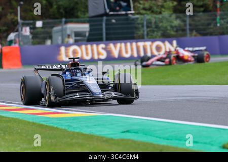 Spa - Francorchamps, Belgien. Juli 2025. Alexander Albon, während des Formel 1 Moet & Chandon Belgian Grand Prix 2025, Spa-Francorchamps, Belgien. Quelle: Gabriele Lanzo / Alessio Morgese / Alamy Live News Stockfoto