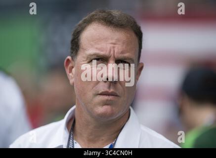 26. Juli 2018: Kansas City, Kansas, Vereinigte Staaten – Kansas City, KS – 26. Juli 2018: Australien besiegte Brasilien 3-1 beim Turnier der Nationen im Children's Mercy Park. (Kreditbild: © Brad Smith/ISIPhotos via ZUMA Wire) Stockfoto