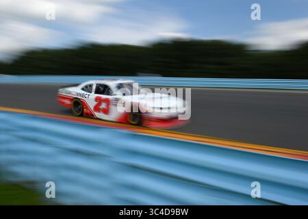 4. August 2018: Fahrer der NASCAR Xfinity Series AJ Allmendinger (23) während der NASCAR XFINITY Series Zippo 200 im Glen am Samstag, 4. August 2018 im Watkins Glen International in Watkins Glen, New York. Rich Barnes/CSM(Kreditbild: &Copy; Rich Barnes/CSM via ZUMA Wire) Stockfoto