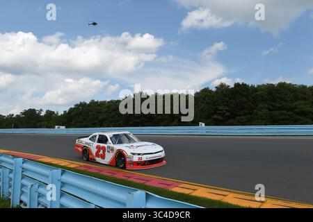 4. August 2018: Fahrer der NASCAR Xfinity Series AJ Allmendinger (23) während der NASCAR XFINITY Series Zippo 200 im Glen am Samstag, 4. August 2018 im Watkins Glen International in Watkins Glen, New York. Rich Barnes/CSM(Kreditbild: &Copy; Rich Barnes/CSM via ZUMA Wire) Stockfoto