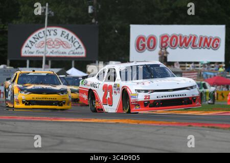4. August 2018: Fahrer der NASCAR Xfinity Series AJ Allmendinger (23) während der NASCAR XFINITY Series Zippo 200 im Glen am Samstag, 4. August 2018 im Watkins Glen International in Watkins Glen, New York. Rich Barnes/CSM(Kreditbild: &Copy; Rich Barnes/CSM via ZUMA Wire) Stockfoto