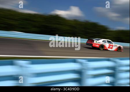 4. August 2018: Fahrer der NASCAR Xfinity Series AJ Allmendinger (23) während der NASCAR XFINITY Series Zippo 200 im Glen am Samstag, 4. August 2018 im Watkins Glen International in Watkins Glen, New York. Rich Barnes/CSM(Kreditbild: &Copy; Rich Barnes/CSM via ZUMA Wire) Stockfoto