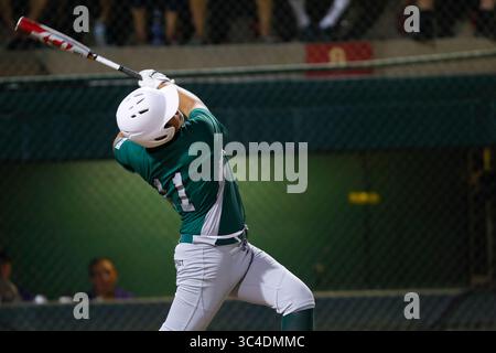 5. August 2018: San Diego, Kalifornien, USA - Parkblick #11 Michael Rodriguez beim Fledermaus gegen Nordkalifornien. (Bild: © Nelvin C. Cepeda/San Diego Union-Tribune Via ZUMA Wire) Stockfoto