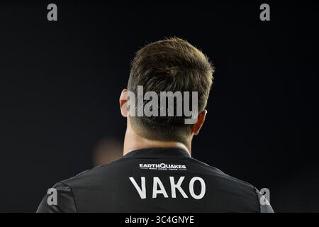 29. August 2018 - San Jose, Kalifornien, Vereinigte Staaten - San Jose, CA - Mittwoch, 29. August 2018: Vako während eines Major League Soccer (MLS) Spiels zwischen den San Jose Erdbeben und dem FC Dallas im Avaya Stadium. (Kreditbild: © John Todd/ISIPhotos via ZUMA Wire) Stockfoto