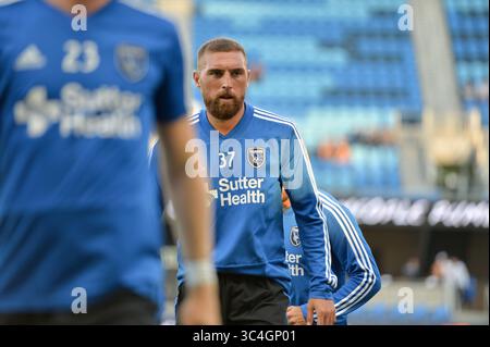 29. August 2018 - San Jose, Kalifornien, Vereinigte Staaten - San Jose, CA - Mittwoch, 29. August 2018: Guram Kashia vor einem Spiel der Major League Soccer (MLS) zwischen den San Jose Erdbeben und dem FC Dallas im Avaya Stadium. (Kreditbild: © John Todd/ISIPhotos via ZUMA Wire) Stockfoto