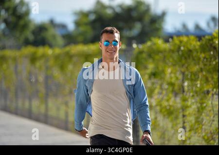 29. August 2018 - San Jose, Kalifornien, Vereinigte Staaten - San Jose, CA - Mittwoch, 29. August 2018: Luis Felipe vor einem Spiel der Major League Soccer (MLS) zwischen den San Jose Erdbeben und dem FC Dallas im Avaya Stadium. (Kreditbild: © John Todd/ISIPhotos via ZUMA Wire) Stockfoto