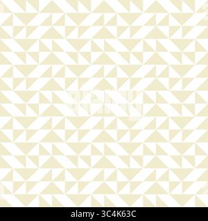 Einfarbiges abstraktes geometrisches Steppmuster in Pastellfarben. Kontrastreiche, geometrische Schwarzweiß-Patchwork minimaler Hintergrund mit Dreiecken. Einfache Farben – z. Stock Vektor