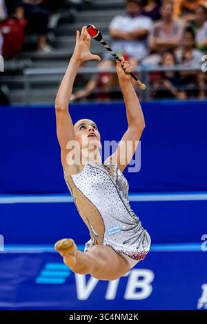 14. September 2018: Eleni Kelaiditi von Â Griechenland beim Einzelfinale in der Arena Armeec in Sofia bei der 36. FIG Rhythmische Turnen-Weltmeisterschaft. Ulrik Pedersen/CSM(Kreditbild: &Copy; Ulrik Pedersen/CSM via ZUMA Wire) Stockfoto