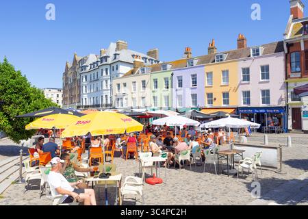 Margate Old Town The Parade Shops Bars und Restaurants in Margate Kent England Großbritannien GB Europa Stockfoto