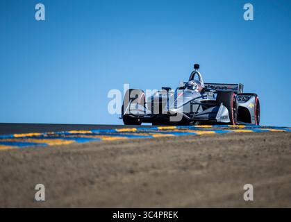 SEPTEMBER 2018 Sonoma, CA, U.S.A: Fahrer Josef Newgarden (1) des Teams Penske aus den Vereinigten Staaten, der während des GoPro Grand Prix von Sonoma Verizon IndyCar Championship auf dem Sonoma Raceway Sonoma, CA Thurman James / CSM (Credit Image: &Copy; Thurman James/CSM via ZUMA Wire) Stockfoto