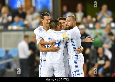19. September 2018 - San Jose, Kalifornien, Vereinigte Staaten - San Jose, CA - Mittwoch, 19. September 2018: Nick Lima während eines Major League Soccer (MLS) Spiels zwischen den San Jose Erdbeben und Atlanta United FC im Avaya Stadium. (Kreditbild: © John Todd/ISIPhotos via ZUMA Wire) Stockfoto