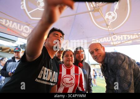 19. September 2018 - San Jose, Kalifornien, Vereinigte Staaten - San Jose, CA - Mittwoch, 19. September 2018: Mexikanische Heritage Night vor einem Spiel der Major League Soccer (MLS) zwischen den San Jose Erdbeben und Atlanta United FC im Avaya Stadium. (Kreditbild: © Bob Drebin/ISIPhotos via ZUMA Wire) Stockfoto