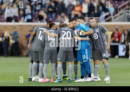 September 2018 - Minneapolis, MN, USA - Minneapolis, MN - Samstag, 22. September 2018: Minnesota United FC spielte Portland Timbers in einem Spiel der Major League Soccer (MLS) im Stadion der TCF Bank. Endpunktzahl Minnesota United 3, Portland Timbers 2 (Bild: © Jeremy Olson/ISIPhotos via ZUMA Wire) Stockfoto