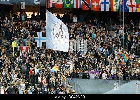 September 2018 - Minneapolis, MN, USA - Minneapolis, MN - Samstag, 22. September 2018: Minnesota United FC spielte Portland Timbers in einem Spiel der Major League Soccer (MLS) im Stadion der TCF Bank. Endpunktzahl Minnesota United 3, Portland Timbers 2 (Bild: © Jeremy Olson/ISIPhotos via ZUMA Wire) Stockfoto