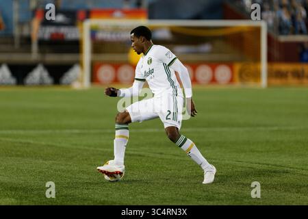 September 2018 - Minneapolis, MN, USA - Minneapolis, MN - Samstag, 22. September 2018: Minnesota United FC spielte Portland Timbers in einem Spiel der Major League Soccer (MLS) im Stadion der TCF Bank. Endpunktzahl Minnesota United 3, Portland Timbers 2 (Bild: © Jeremy Olson/ISIPhotos via ZUMA Wire) Stockfoto