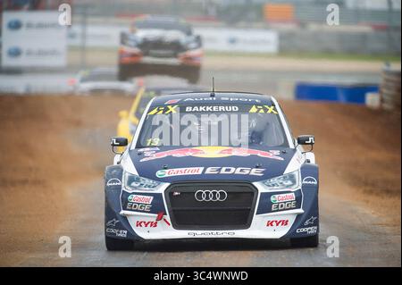 30. September 2018: Andreas Bakkerud #13 mit Team EKS Audi Sport im Qualifying 4 bei der Rallycross-Weltmeisterschaft auf dem Circuit of the Americas. Austin, Texas. Mario Cantu/CSM(Kreditbild: &Copy; Mario Cantu/CSM via ZUMA Wire) Stockfoto