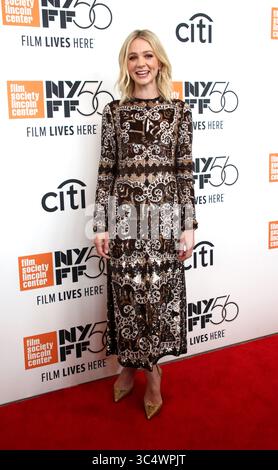 September 30, 2018 - New York, New York, USA - CAREY MULLIGAN nimmt an der NYFF56 New York Premiere von 'Wildlife' Teil,.Alice Tully Hall, Lincoln Center, NYC.September 30, 2018,.Fotos von , Photos Inc (Kreditbild: © Sonia Moskowitz/Globe Photos via ZUMA Wire) Stockfoto