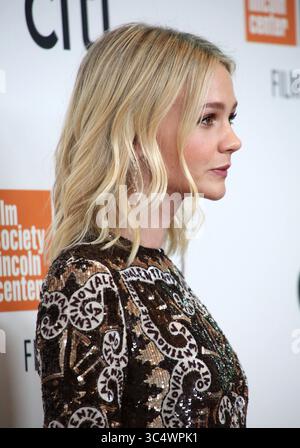 September 30, 2018 - New York, New York, USA - CAREY MULLIGAN nimmt an der NYFF56 New York Premiere von 'Wildlife' Teil,.Alice Tully Hall, Lincoln Center, NYC.September 30, 2018,.Fotos von , Photos Inc (Kreditbild: © Sonia Moskowitz/Globe Photos via ZUMA Wire) Stockfoto