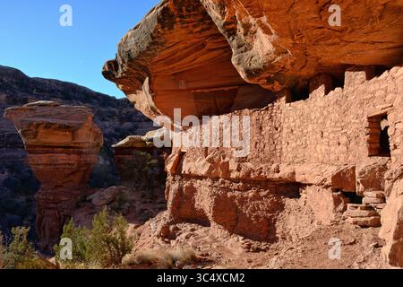 Die archäologische Stätte des Moon House in Utahs Cedar Mesa Region Stockfoto