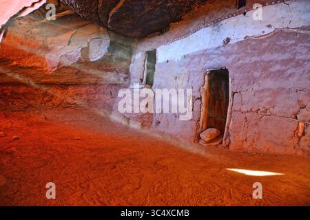 Die archäologische Stätte des Moon House in Utahs Cedar Mesa Region Stockfoto