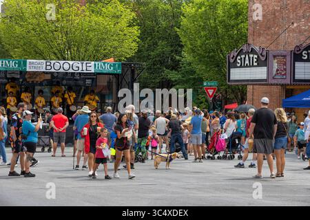 Kingsport, Tennessee 4, USA - 15. Juli 2023: Fun fest wurde 1981 mit dem Thema „Community Unity“ für die Bürger der Region gegründet. Stockfoto