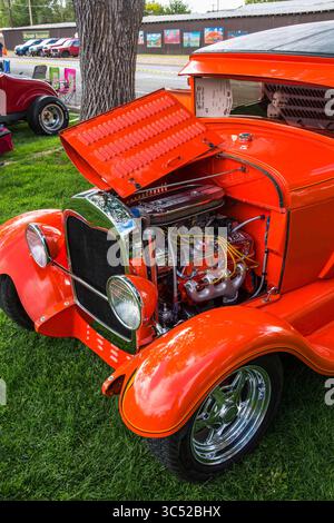 29. April 2017, Moab, Utah, USA: Ein maßgeschneiderter Ford Lieferwagen 1929 auf der Moab April Action Car Show in Moab, Utah. (Kreditbild: © Jon G. Fuller / Vwpics/VW Pics via ZUMA Wire) Stockfoto
