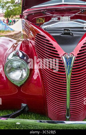 29. April 2017, Moab, Utah, USA: Ein restauriertes und modifiziertes Ford Coupé aus dem Jahr 1938 auf der Moab April Action Car Show in Moab, Utah. (Kreditbild: © Jon G. Fuller / Vwpics/VW Pics via ZUMA Wire) Stockfoto