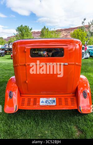 29. April 2017, Moab, Utah, USA: Ein maßgeschneiderter Ford Lieferwagen 1929 auf der Moab April Action Car Show in Moab, Utah. (Kreditbild: © Jon G. Fuller / Vwpics/VW Pics via ZUMA Wire) Stockfoto