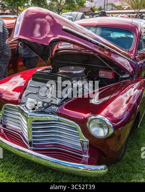 29. April 2017, Moab, Utah, Vereinigte Staaten: Eine restaurierte und modifizierte Chevrolet Aero Fleetline aus dem Jahr 1942 auf der Moab April Action Car Show in Moab, Utah. (Kreditbild: © Jon G. Fuller / Vwpics/VW Pics via ZUMA Wire) Stockfoto