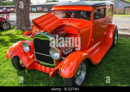 29. April 2017, Moab, Utah, USA: Ein maßgeschneiderter Ford Lieferwagen 1929 auf der Moab April Action Car Show in Moab, Utah. (Kreditbild: © Jon G. Fuller / Vwpics/VW Pics via ZUMA Wire) Stockfoto