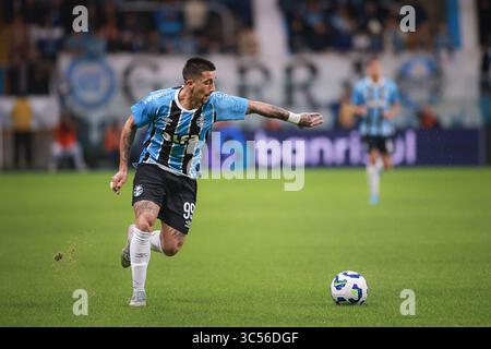Porto Alegre, Brasilien. Juli 2025. RS - PORTO ALEGRE - 07/29/2025 - BRASILIANER A 2025, GREMIO x FORTALEZA - Cristian Olivera, Gremio Spieler, während des Spiels gegen Fortaleza im Stadion Arena do Gremio für die brasilianische A 2025 Meisterschaft. Foto: Maxi Franzoi/AGIF Credit: AGIF/Alamy Live News Stockfoto