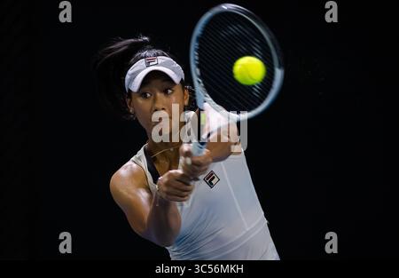 6. Januar 2020, Brisbane, AUSTRALIEN: Priscilla Hon von Australien in Aktion während der ersten Runde beim Brisbane International WTA Premier Tennis Turnier 2020 (Bild: © AFP7 Via ZUMA Wire) Stockfoto