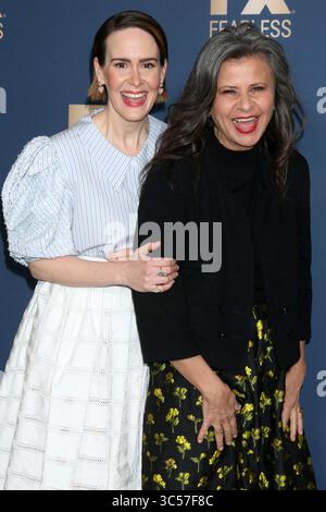 9. Januar 2020, Pasadena, Kalifornien, USA: Sarah Paulson und Tracey Ullman beim FX Winter TCA Starwalk im Langham Huntington Hotel am 9. Januar 2020 in Pasadena, CA (Kreditbild: © Kathy Hutchins Via ZUMA Wire) Stockfoto