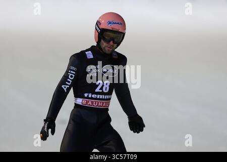 FIS Skispringen-Weltmeisterschaft in Predazzo, Italien am 11. Januar 2020, ist Pius Paschke (GER) in Aktion. .Foto: Pierre Teyssot / Espa-images(Credit Image: &Copy; ESPA Photo Agency/CSM via ZUMA Wire) Stockfoto