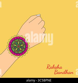 Happy Raksha Bandhan-Festplakat Stock Vektor