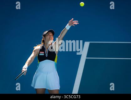 29. Januar 2020, Melbourne, AUSTRALIEN: Latisha Chan aus Chinese Taipeh spielt beim Australian Open Grand Slam Tennis Turnier 2020 Doppel (Bild: © AFP7 Via ZUMA Wire) Stockfoto