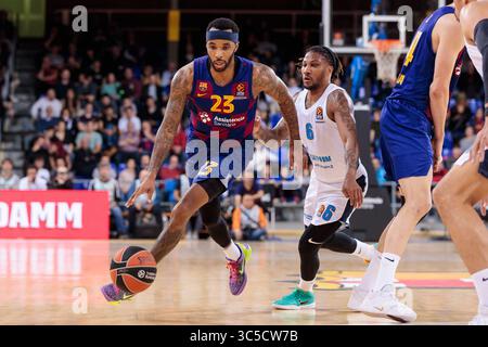 BARCELONA, SPANIEN - JANUAR 30: Malcom Delaney vom FC Barcelona in Aktion während des EuroLeague-Basketballspiels zwischen dem FC Barcelona Lassa und Zenit St Petersburg am 30. Januar 2020 in Barcelona. (Foto von DAX/ESPA-Images)(Credit Image: &Copy; ESPA Photo Agency/CSM via ZUMA Wire) Stockfoto