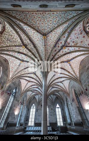 Gewölbe im Sommerrefektorium Anfang des 14. Jahrhunderts, im 19. Jahrhundert umgebaut, Kloster Bebenhausen, Stadtteil Bebenhausen in Tübingen, Baden-Wi¿½ Stockfoto