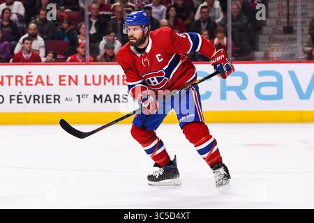 1. Februar 2020: Shea Weber (6) verfolgt das Spiel der Florida Panthers bei Montreal Canadiens im Bell Centre in Montreal, Quebec. David Kirouac/CSM(Credit Image: &Copy; David Kirouac/CSM via ZUMA Wire) Stockfoto