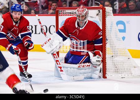 1. Februar 2020: Montreal Canadiens Torwart Carey Price (31) verfolgt den Puck während des Spiels der Florida Panthers bei Montreal Canadiens im Bell Centre in Montreal, Quebec. David Kirouac/CSM(Credit Image: &Copy; David Kirouac/CSM via ZUMA Wire) Stockfoto