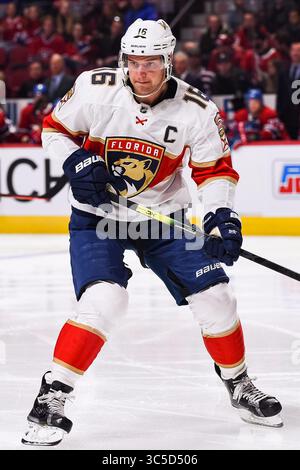 1. Februar 2020: Sehen Sie sich das Florida Panthers Center Aleksander Barkov (16) während des Florida Panthers at Montreal Canadiens Spiel im Bell Centre in Montreal, Quebec an. David Kirouac/CSM(Credit Image: &Copy; David Kirouac/CSM via ZUMA Wire) Stockfoto