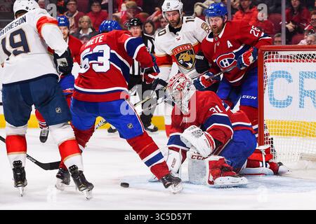 1. Februar 2020: Montreal Canadiens Torwart Carey Price (31) verfolgt den Puck während des Spiels der Florida Panthers bei Montreal Canadiens im Bell Centre in Montreal, Quebec. David Kirouac/CSM(Credit Image: &Copy; David Kirouac/CSM via ZUMA Wire) Stockfoto